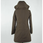 Emilio Romanelli Elegant Brown Polygon Jacket with Hood EM-1139-IT42|M