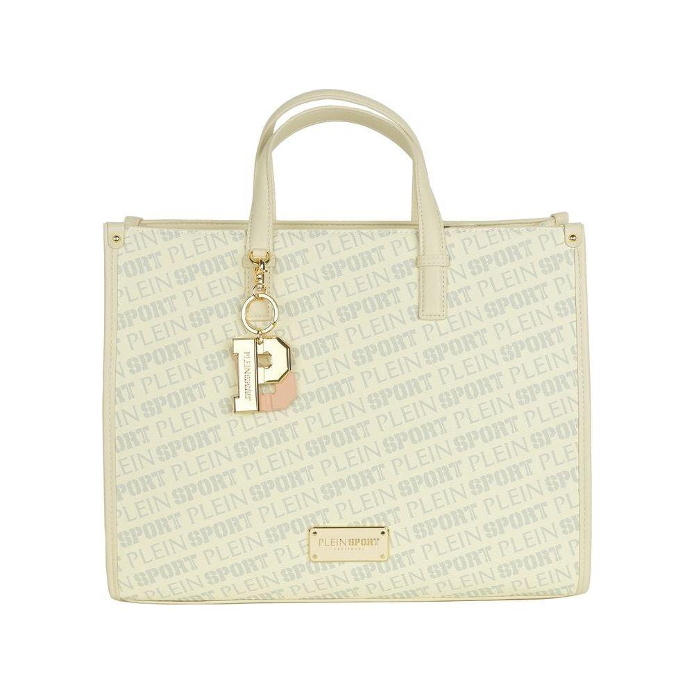 Plein Sport White Polyamide Women Shoulder Bag PLSP-9199