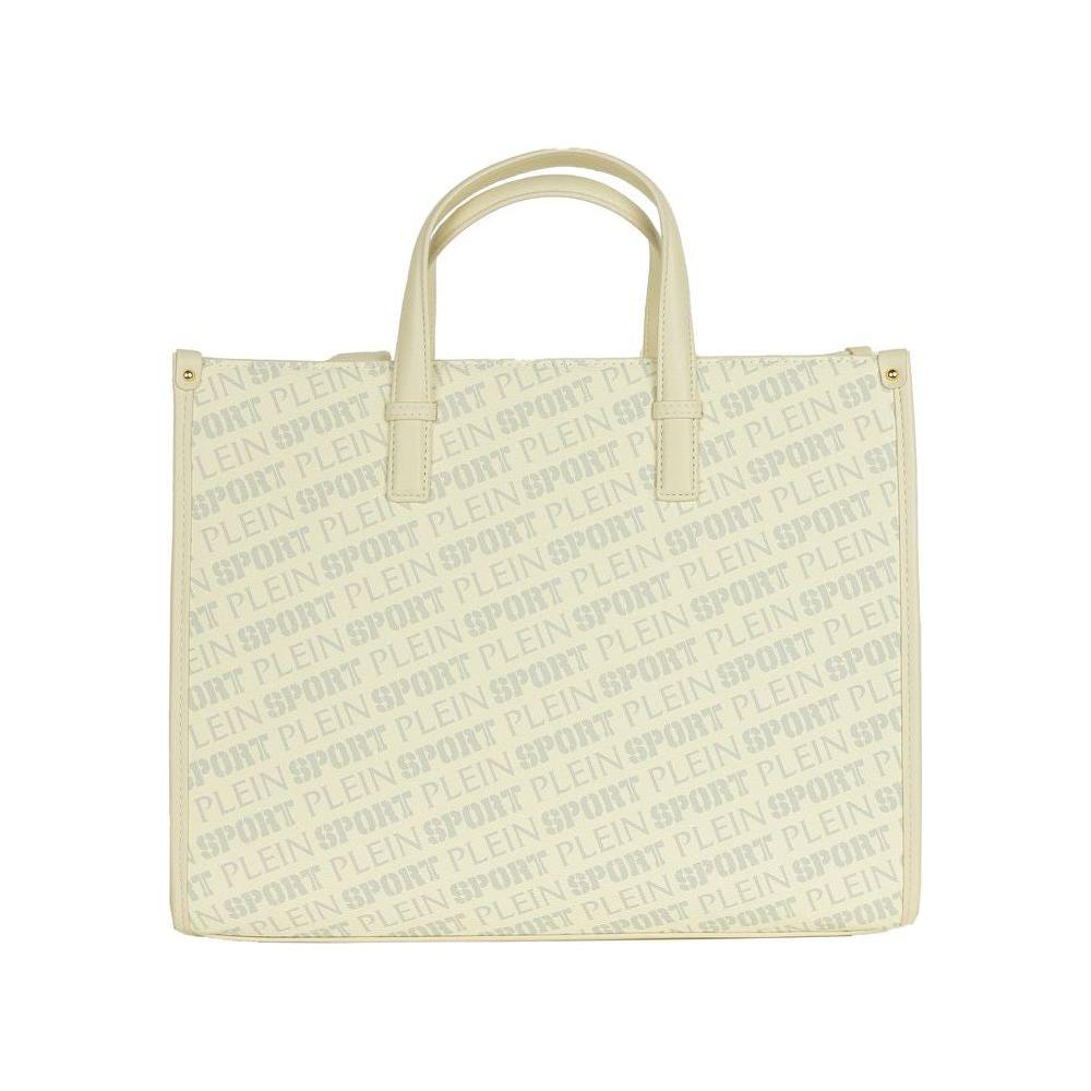 Plein Sport White Polyamide Women Shoulder Bag PLSP-9199