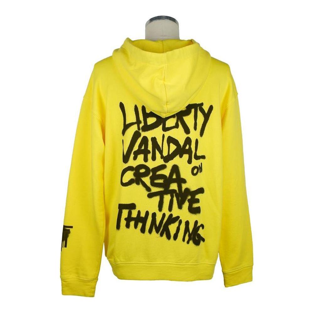 Diego Venturino Yellow Cotton Men Sweater MAN SWEATERS