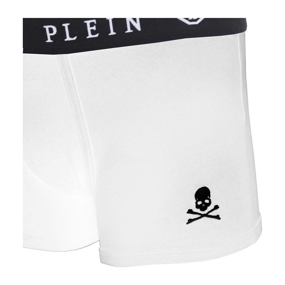 Philipp Plein White Cotton Men's Boxer PH-6424-L