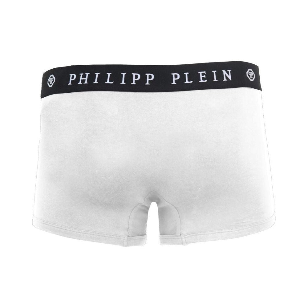 Philipp Plein White Cotton Men's Boxer PH-6424-L