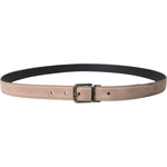 Dolce & Gabbana Beige Suede Leather Silver Buckle Belt Men BEL9223-105