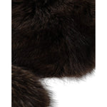 Dolce & Gabbana Women Brown Raccoon Fur Bucket Hat HAT9581-57