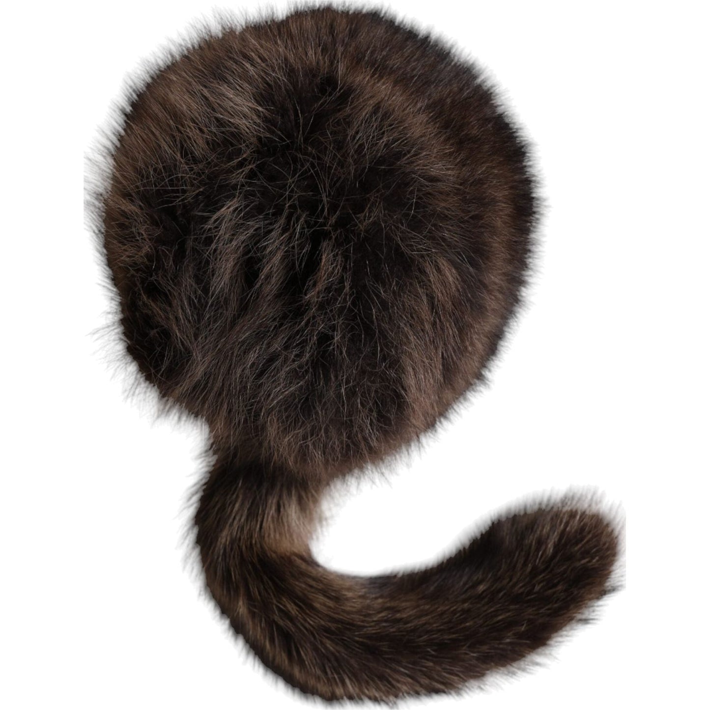Dolce & Gabbana Women Brown Raccoon Fur Bucket Hat HAT9581-57