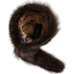 Dolce & Gabbana Women Brown Raccoon Fur Bucket Hat HAT9581-57