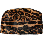 Dolce & Gabbana Brown Leopard Fur Women Bucket Hat HAT9555-58