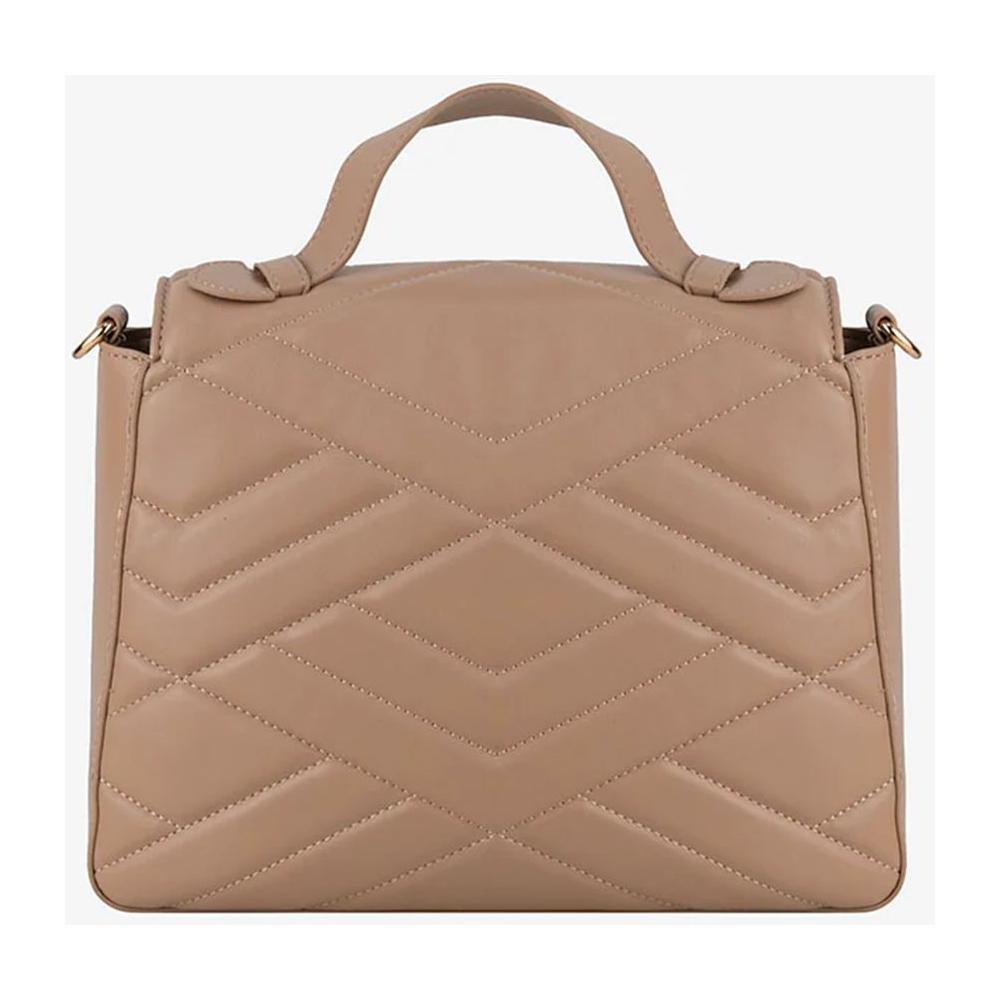 CRISTINAEFFE Beige Artificial Leather Women Crossbody Bag CREF-14157