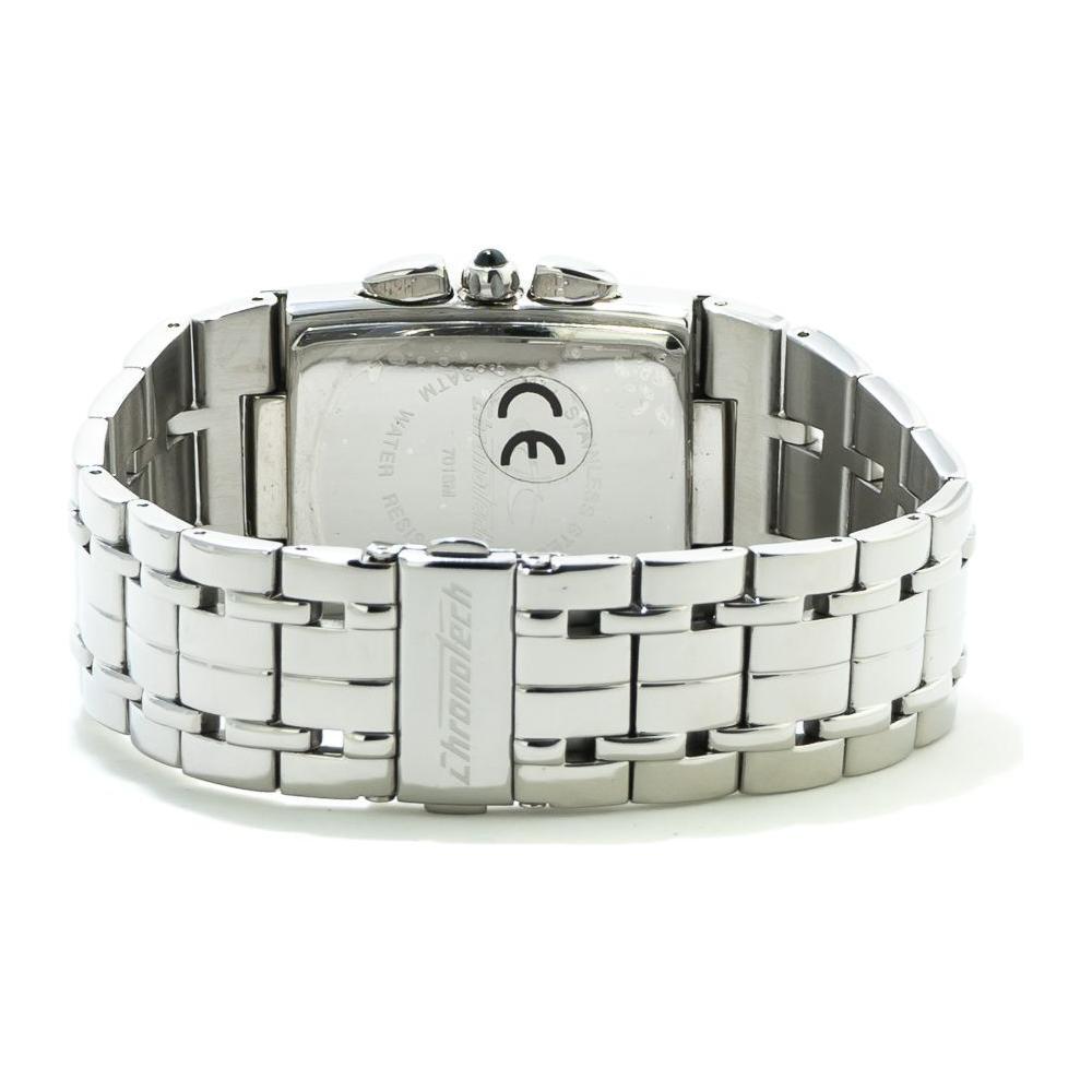 Chronotech Silver Stainless Steel Watch