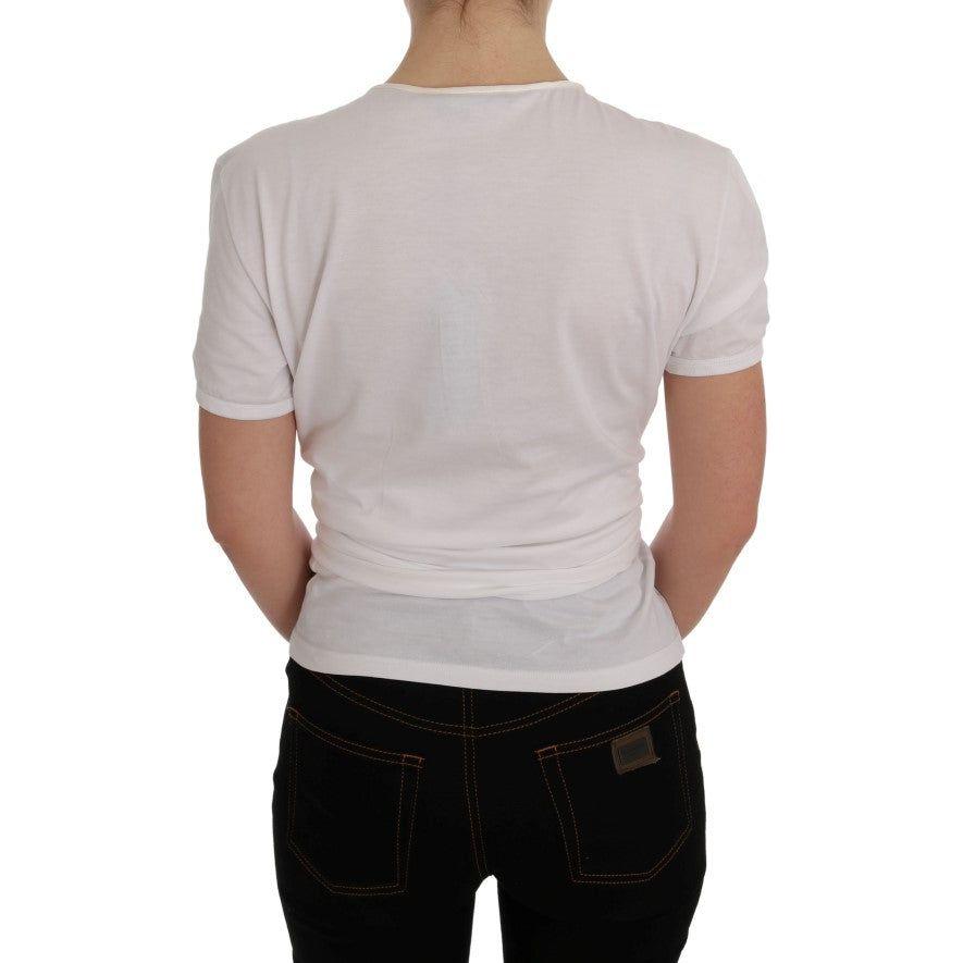 Dolce & Gabbana White Cotton Silk T-Shirt SIG50480-2