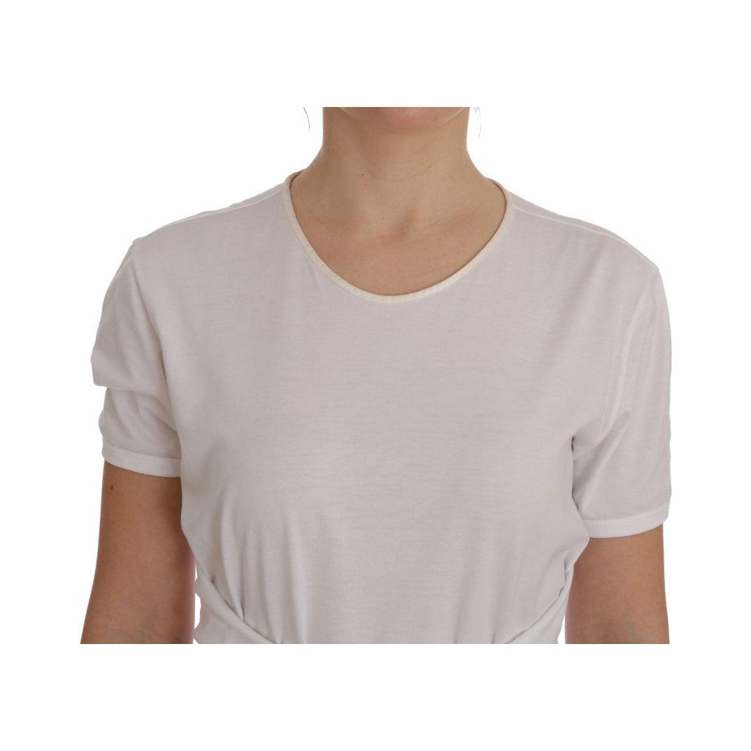 Dolce & Gabbana White Cotton Silk T-Shirt SIG50480-2
