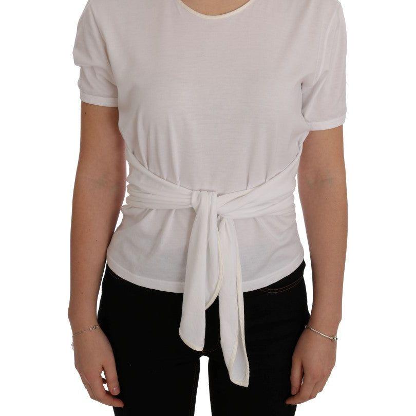 Dolce & Gabbana White Cotton Silk T-Shirt SIG50480-2