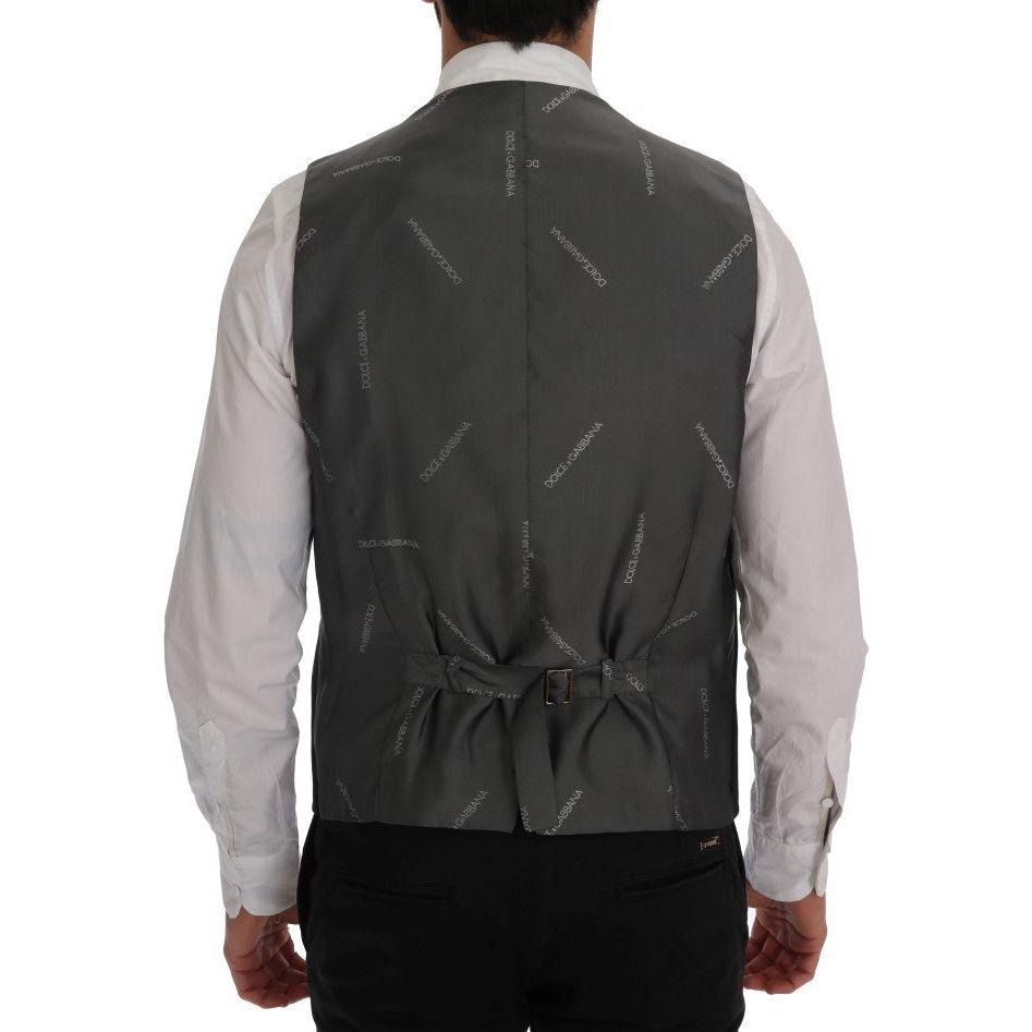 Dolce & Gabbana Black STAFF Cotton Rayon Vest
