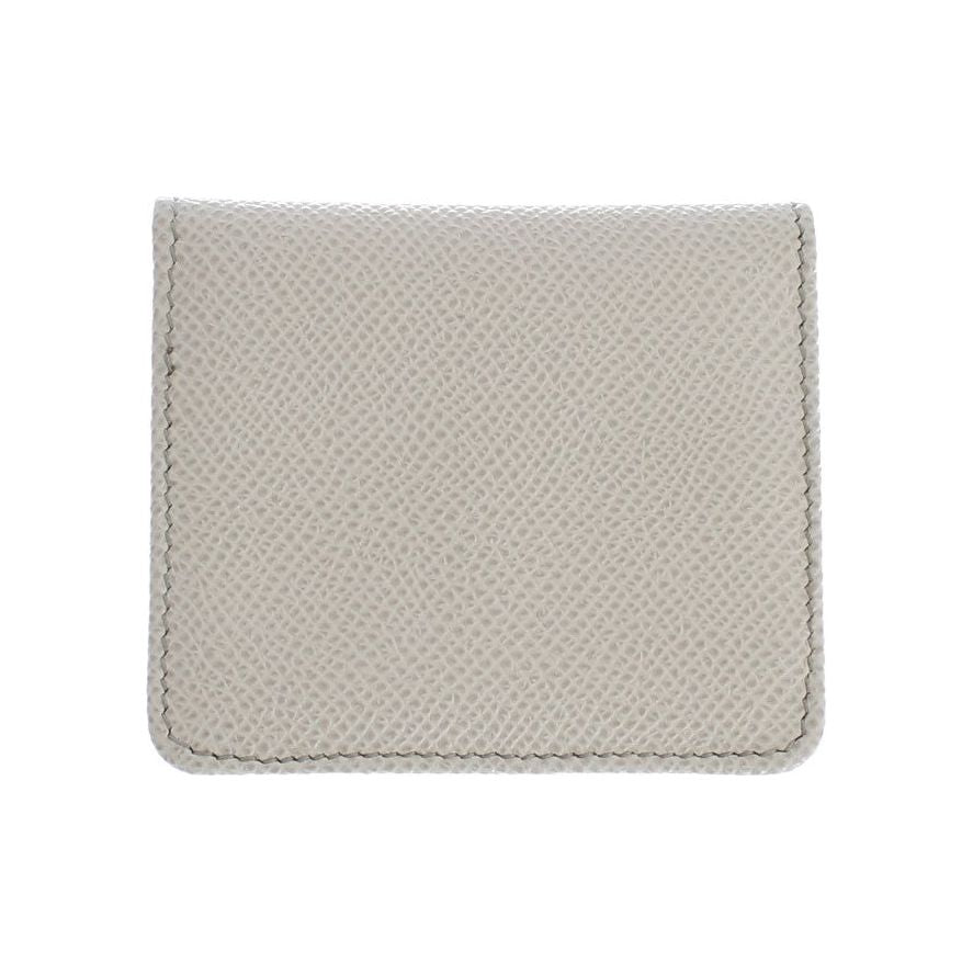 Dolce & Gabbana White Dauphine Leather Case Wallet SIG31697