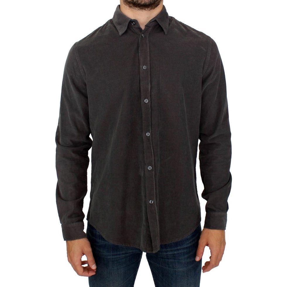 GF Ferre Green Button Front Cotton Casual Shirt