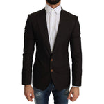 Dolce & Gabbana Brown Wool SICILIA Jacket Coat Blazer JKT2194-1