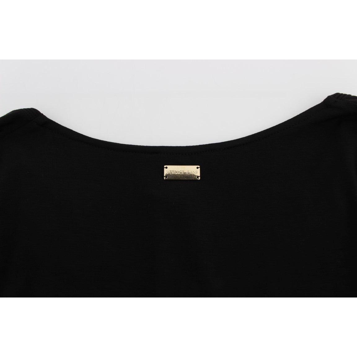 Versace Jeans Black Stretch Longsleeve Sweater Sweater
