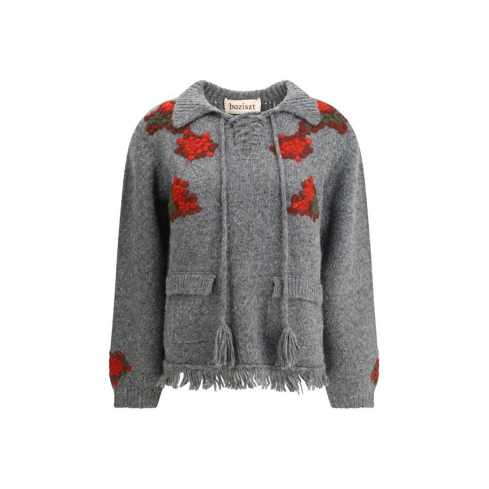 Baziszt Graphite Sweater BA-GR157KNLIGHTGRAY-L