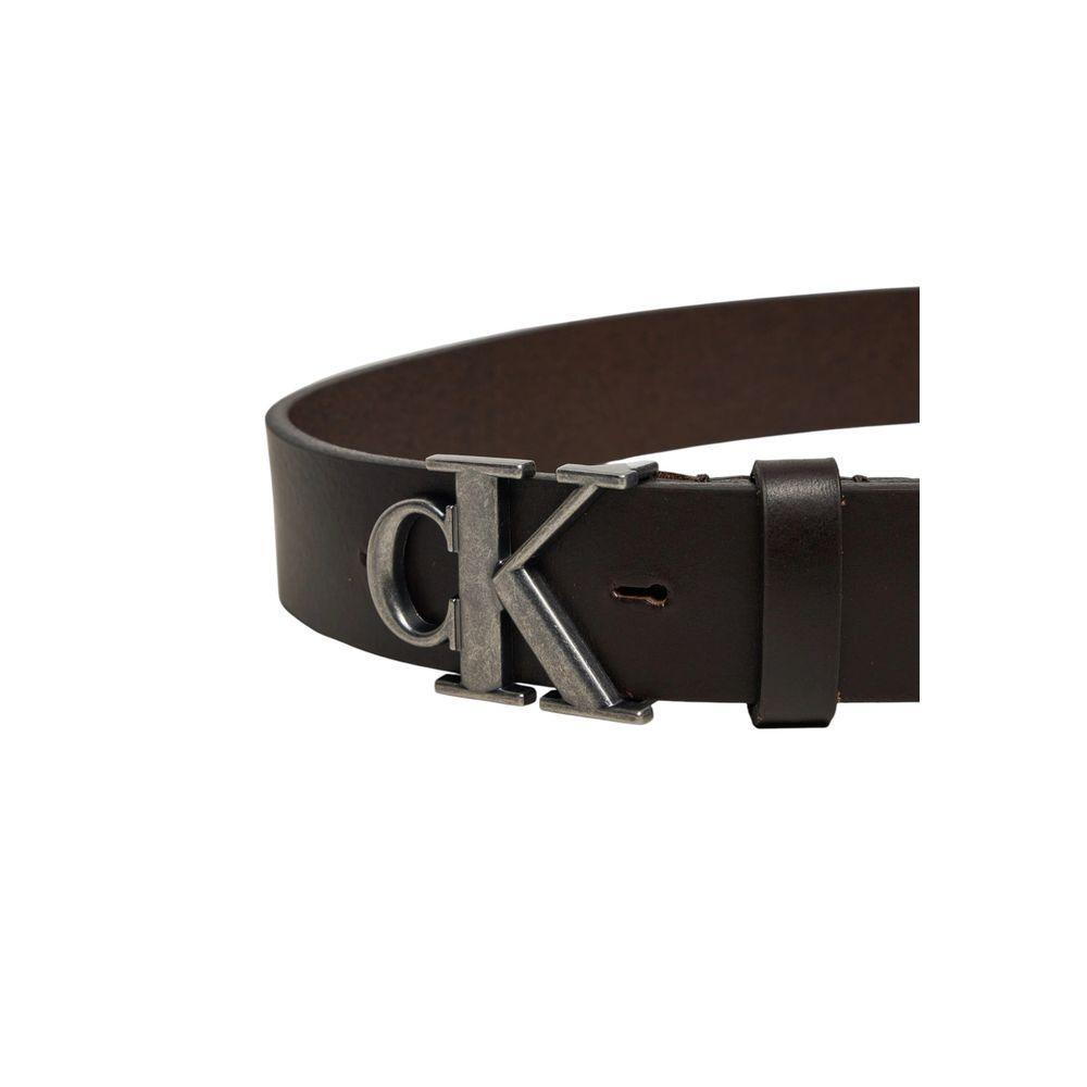 Calvin Klein Jeans Brown Leather Belt CA-14593500140-85 CM / 34 INCHES