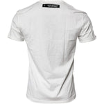 Dolce & Gabbana White Graphic Print Cotton Crew Neck T-shirt TSH90045-46