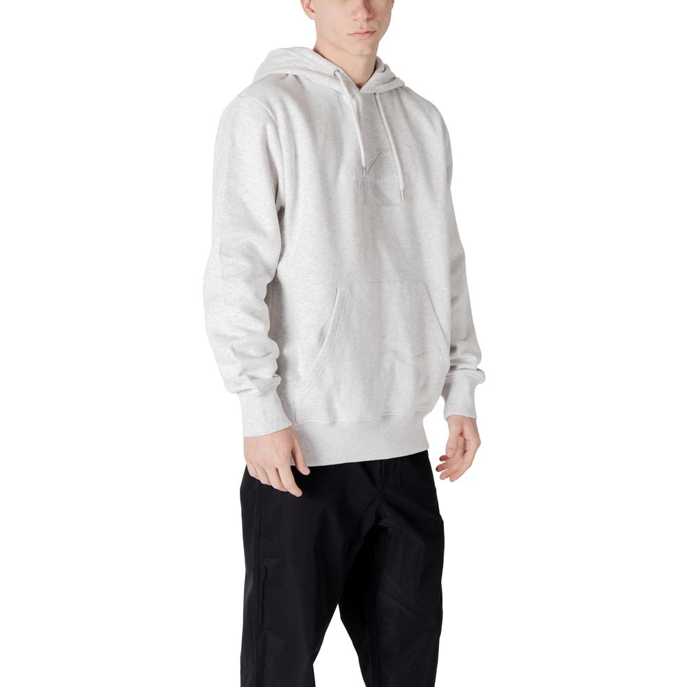 Calvin Klein Jeans Gray Cotton Hoody