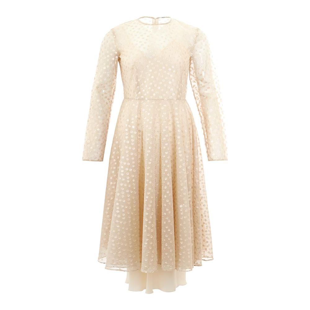 Lardini Beige Cotton Elegance Dress LA-1169672-IT40|S