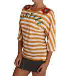 Dolce & Gabbana White Orange FIRENZE Top T-shirt TSH2382-40