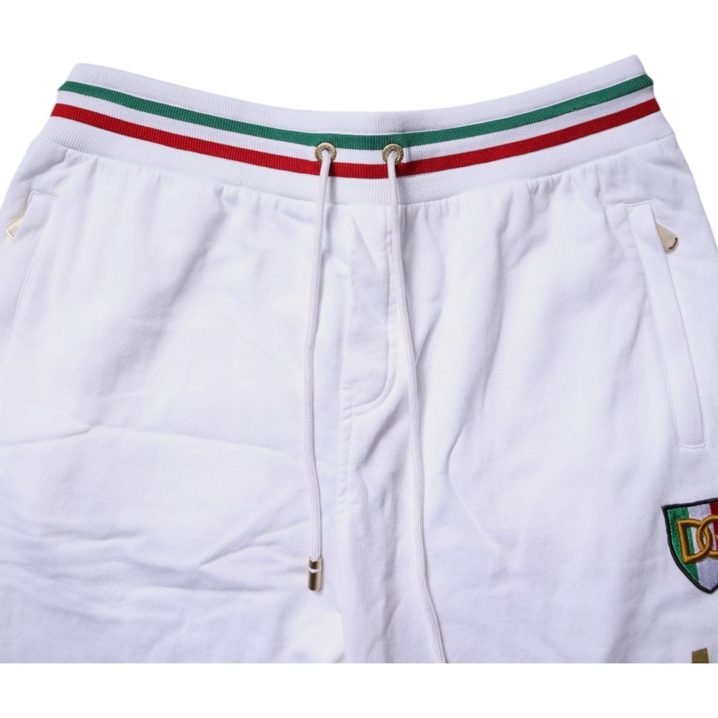 Dolce & Gabbana White Italia Cotton Jogger Sweatpants Pants PAN76056-54