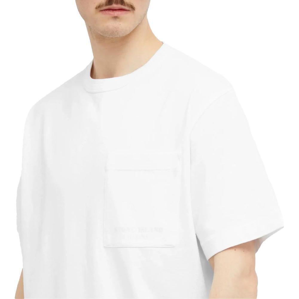 Stone Island White Cotton T-Shirt ST-15184-XL