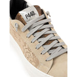 P448 Beige Leather Sneaker P-8027672-EU36/US6