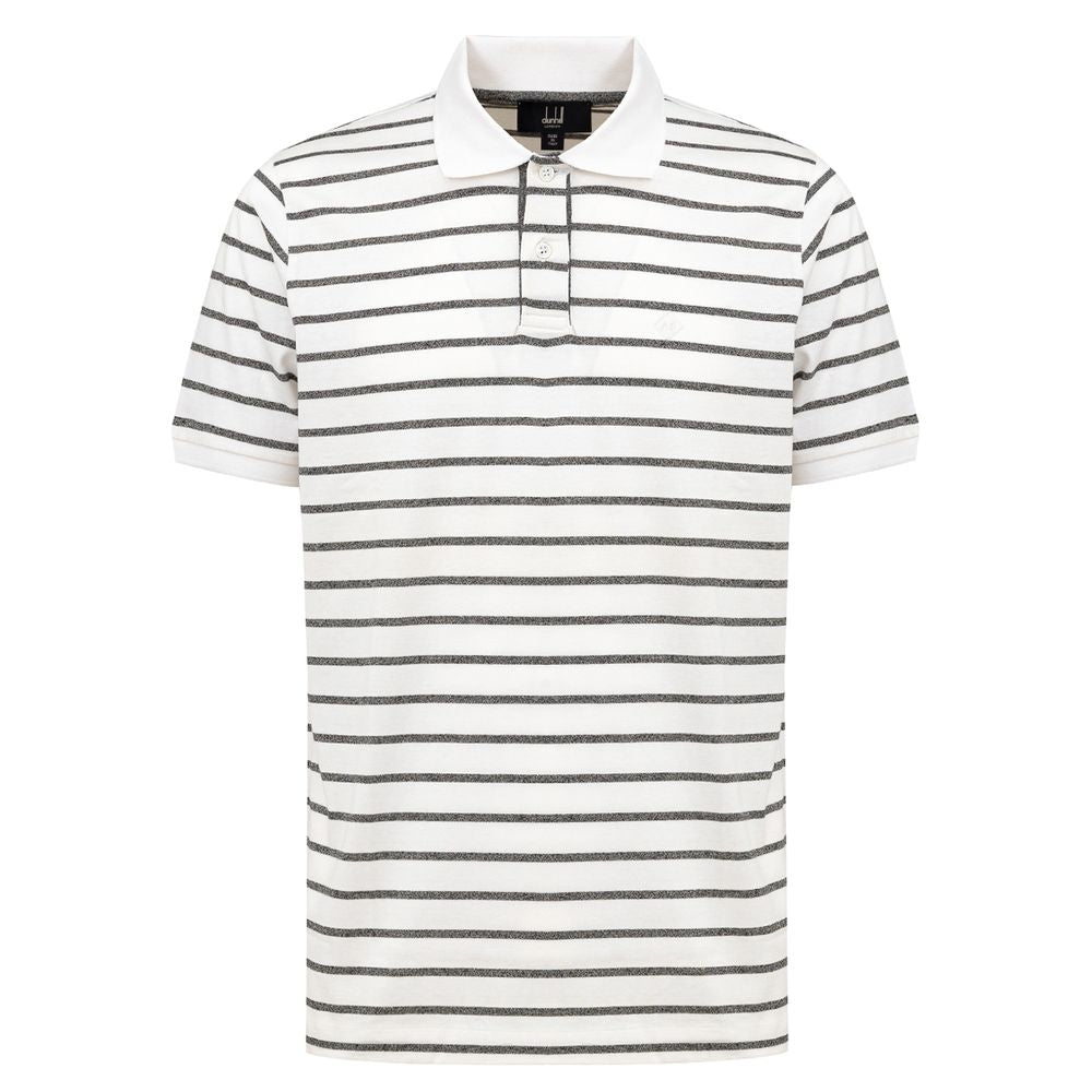 Dunhill White Cotton Polo Shirt DU-9056666-M