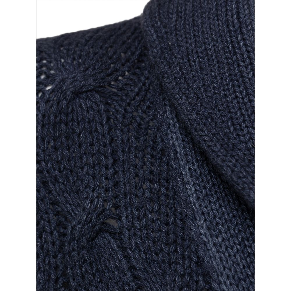 Cruciani Blue Cashmere Cardigan