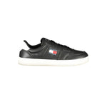 Tommy Hilfiger Black Leather Men Sneaker TO-36744-EU40/US7