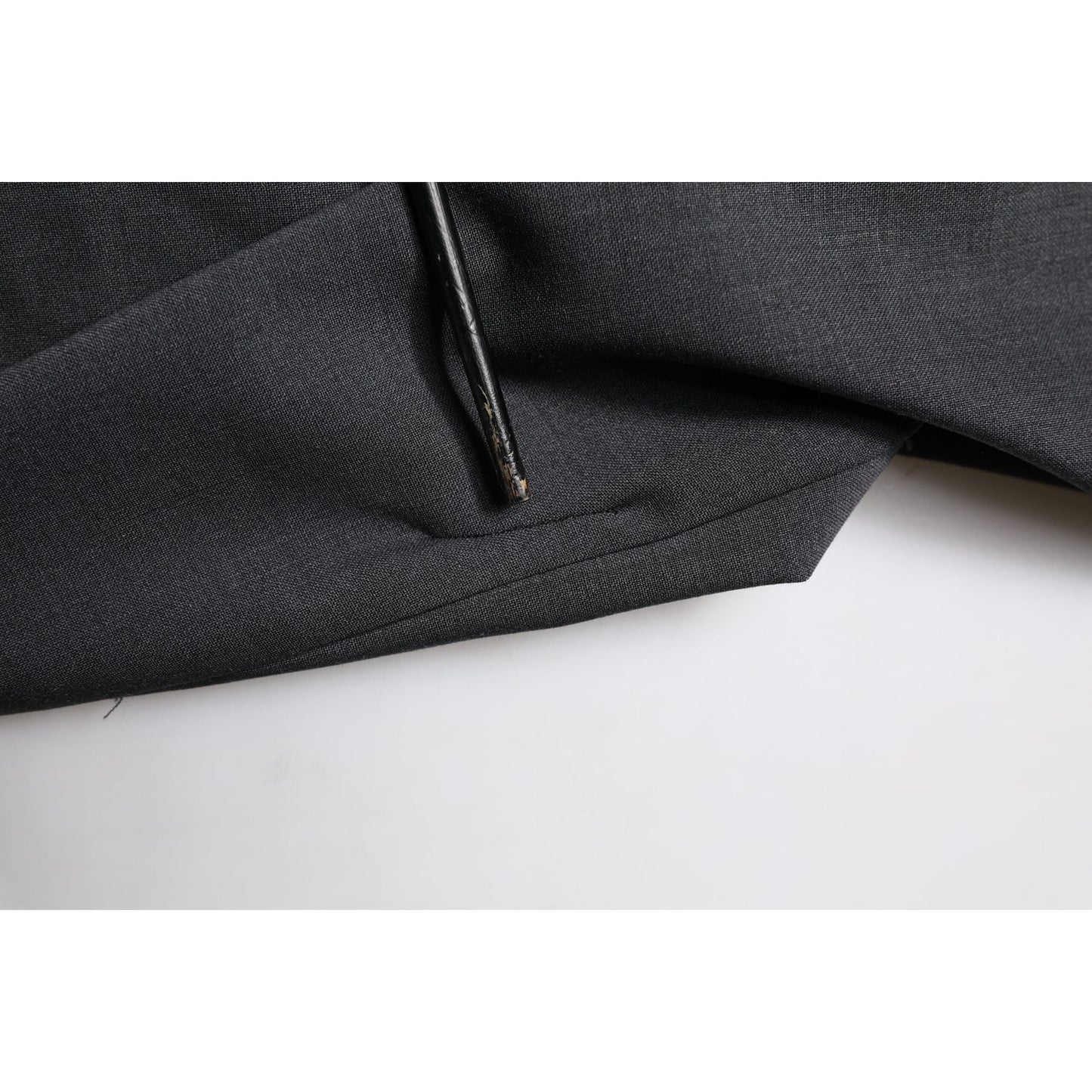 Dolce & Gabbana Black Wool Dress Slim Formal Pants PAN76480-48