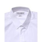 Dolce & Gabbana White MARTINI Long Sleeve Dress Formal Shirt TSH906867-42