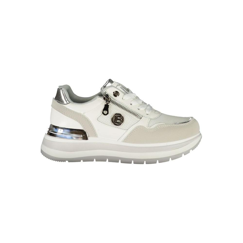 Laura Biagiotti White Polyester Women Sneaker LA-36493-EU38/US8