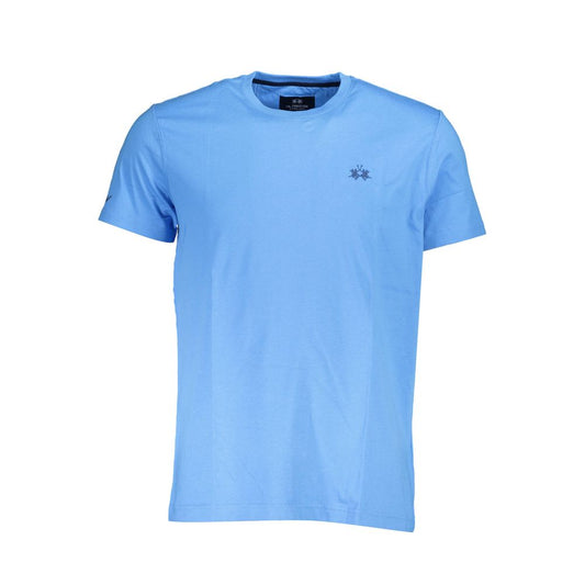 La Martina Blue Cotton Men T-Shirt