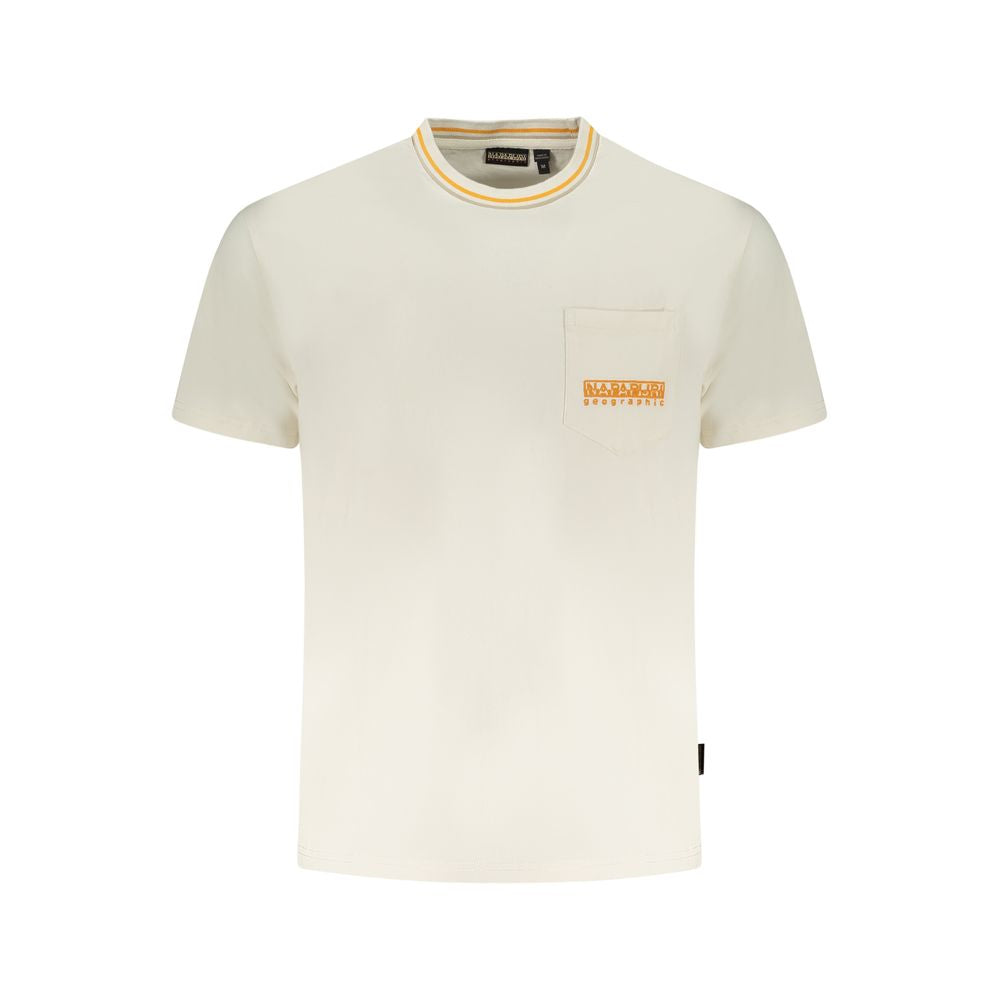 Napapijri White Cotton T-Shirt NA-35878-S