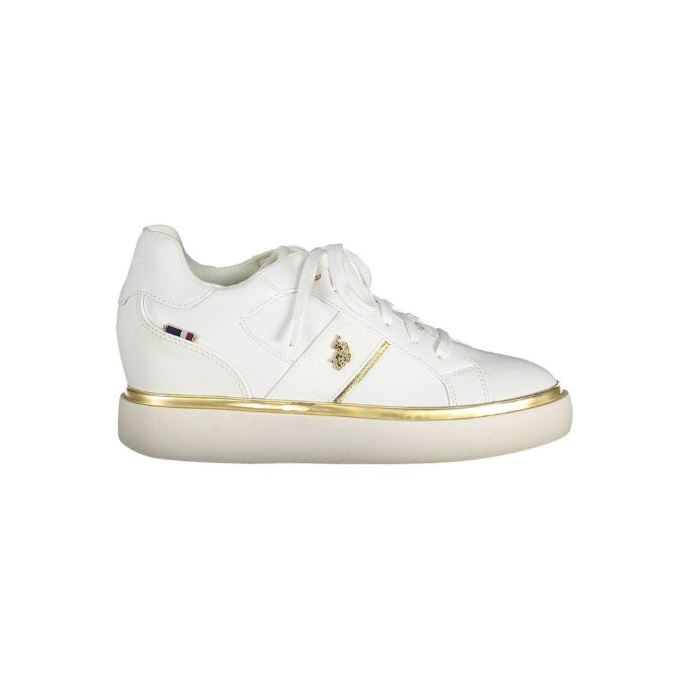 U.S. POLO ASSN. White Polyester Women Sneaker US-37992-EU36/US6
