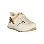 Laura Biagiotti Beige Polyester Women Sneaker LA-36480-EU39/US9