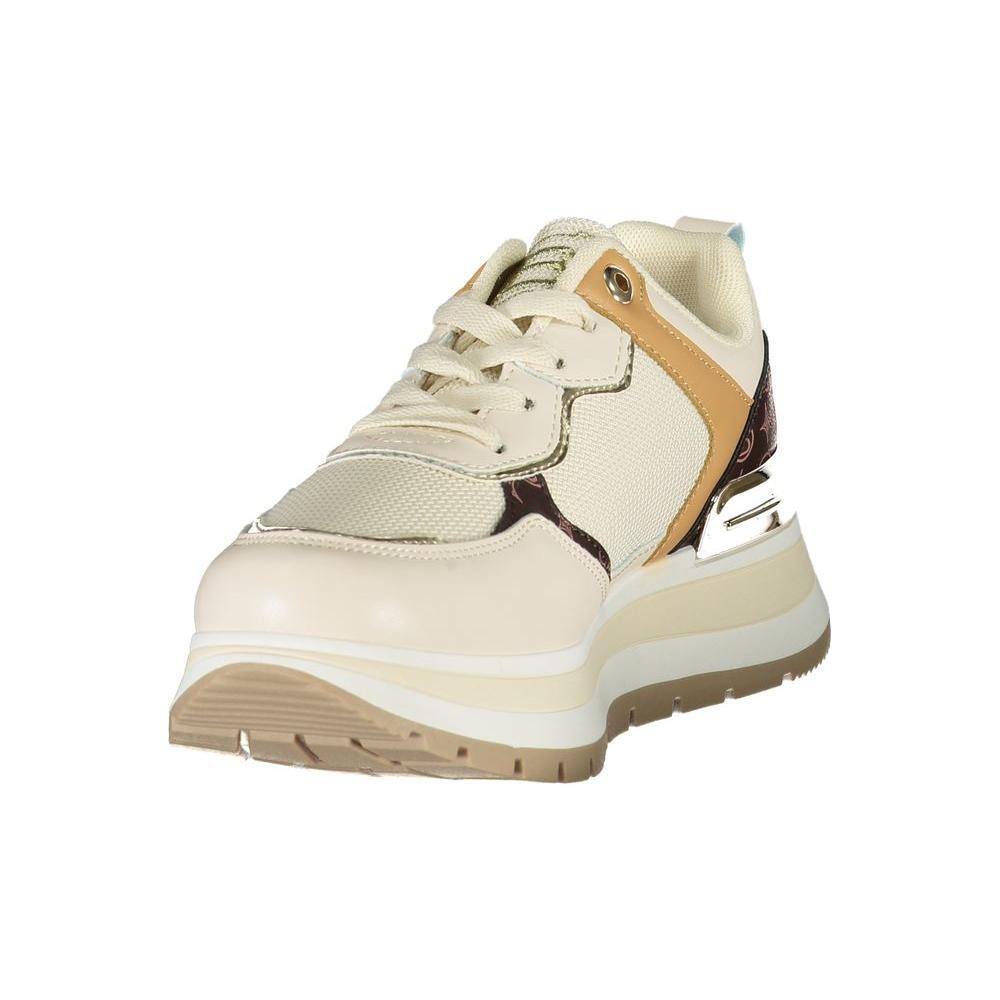 Laura Biagiotti Beige Polyester Women Sneaker LA-36480-EU39/US9