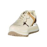 Laura Biagiotti Beige Polyester Women Sneaker LA-36480-EU39/US9