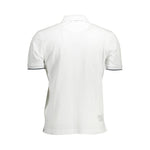 La Martina Elegant Short-Sleeved White Polo for Men LA-26389-M