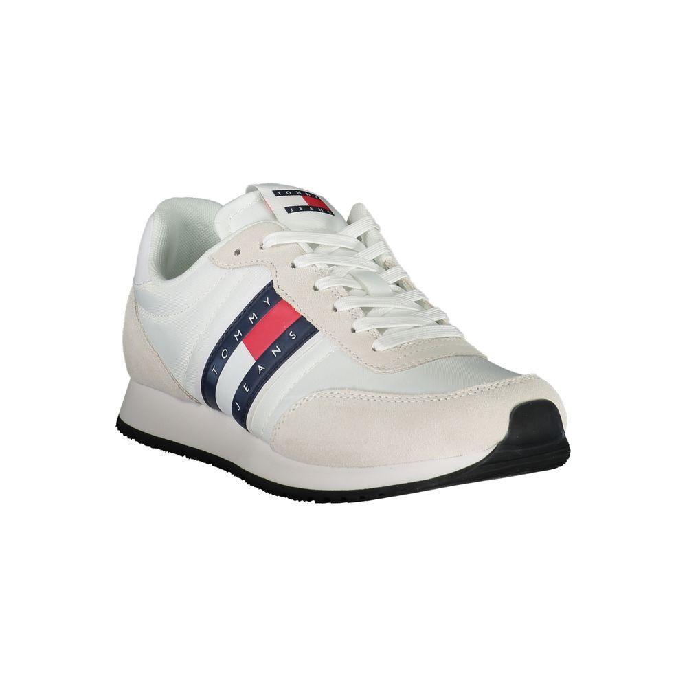 Tommy Hilfiger Sleek White Sneakers with Contrasting Details TO-28523-EU43/US10