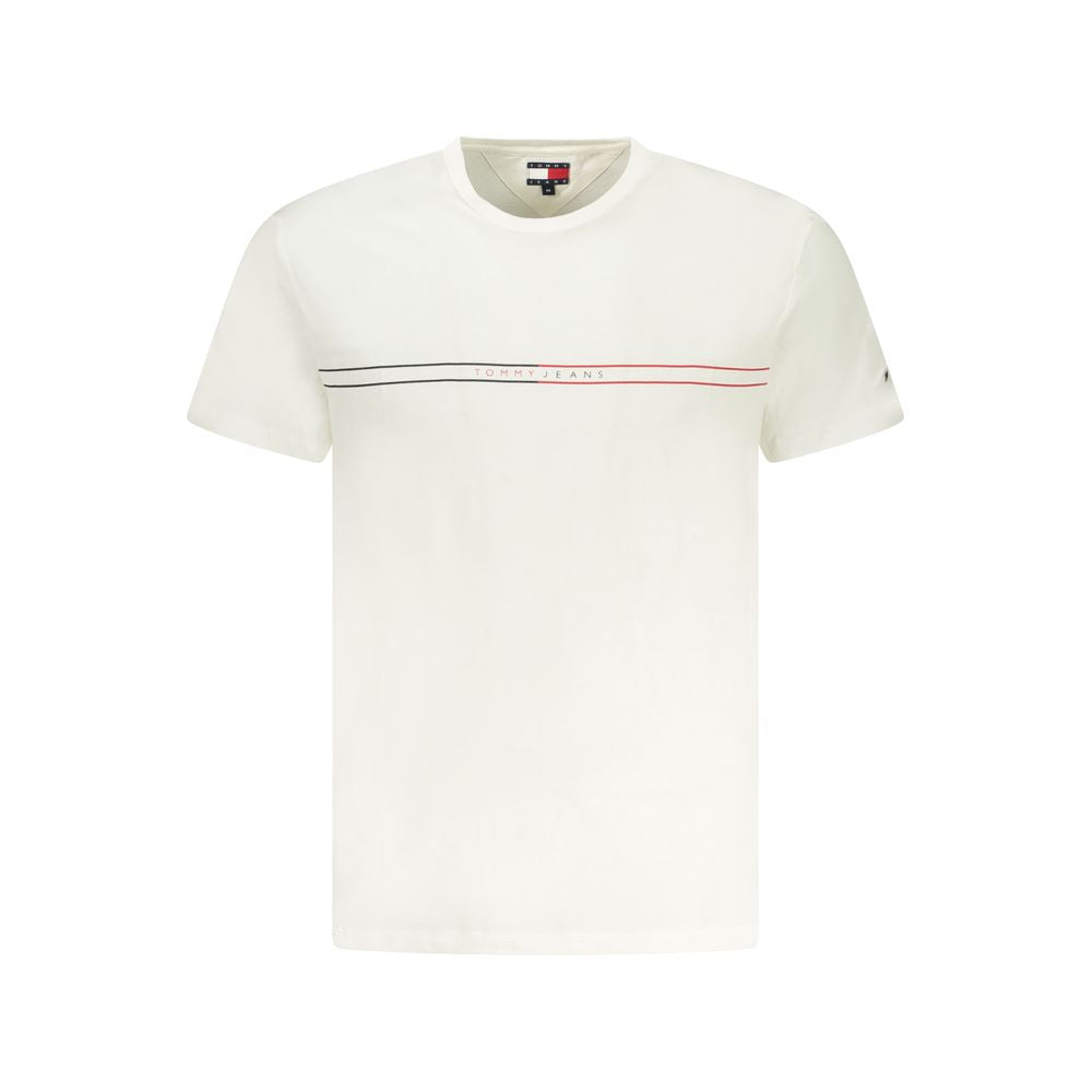Tommy Hilfiger White Cotton Men T-Shirt TO-38462-S