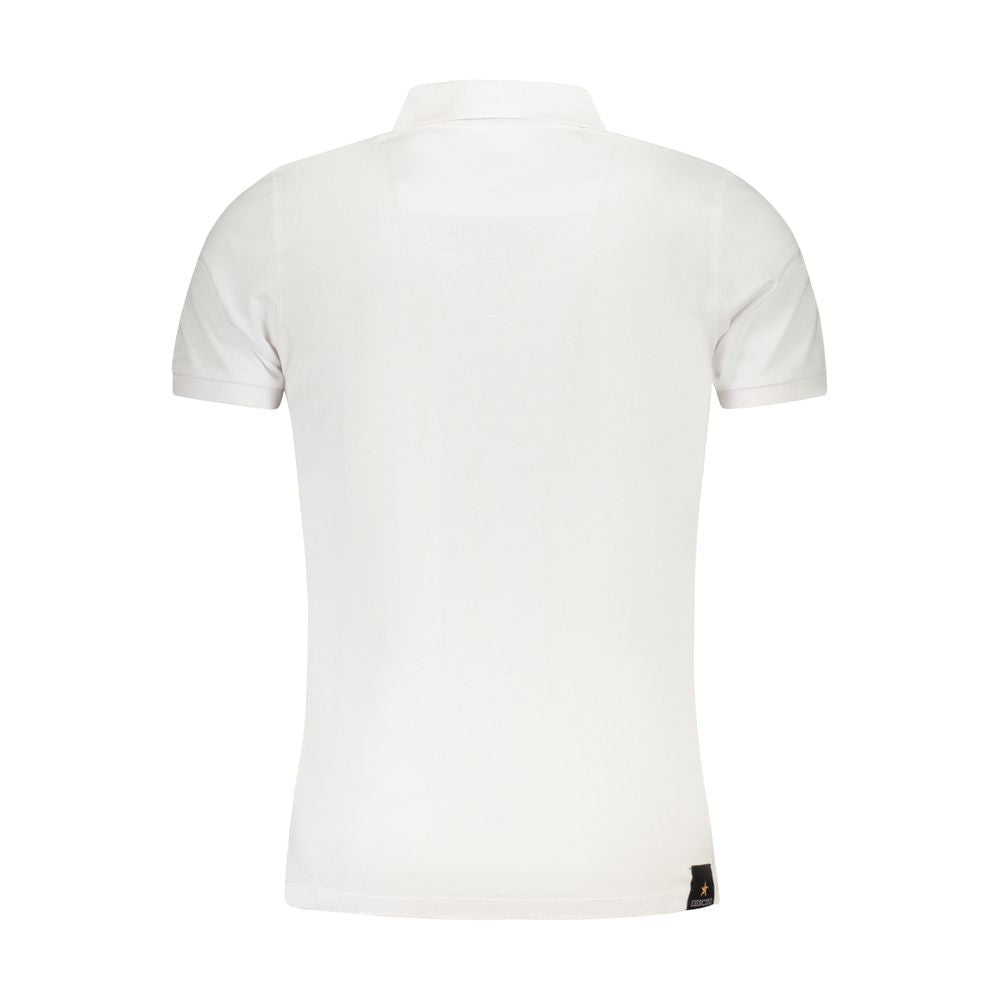 Accademia Militare White Cotton Polo Shirt AC-36548-S