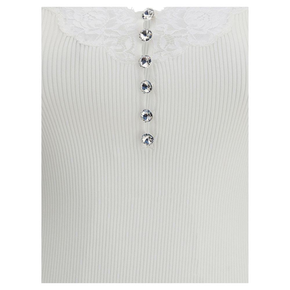 Self-Portrait Lace Top SE-PF25042TWWHITE-M