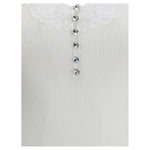 Self-Portrait Lace Top SE-PF25042TWWHITE-M