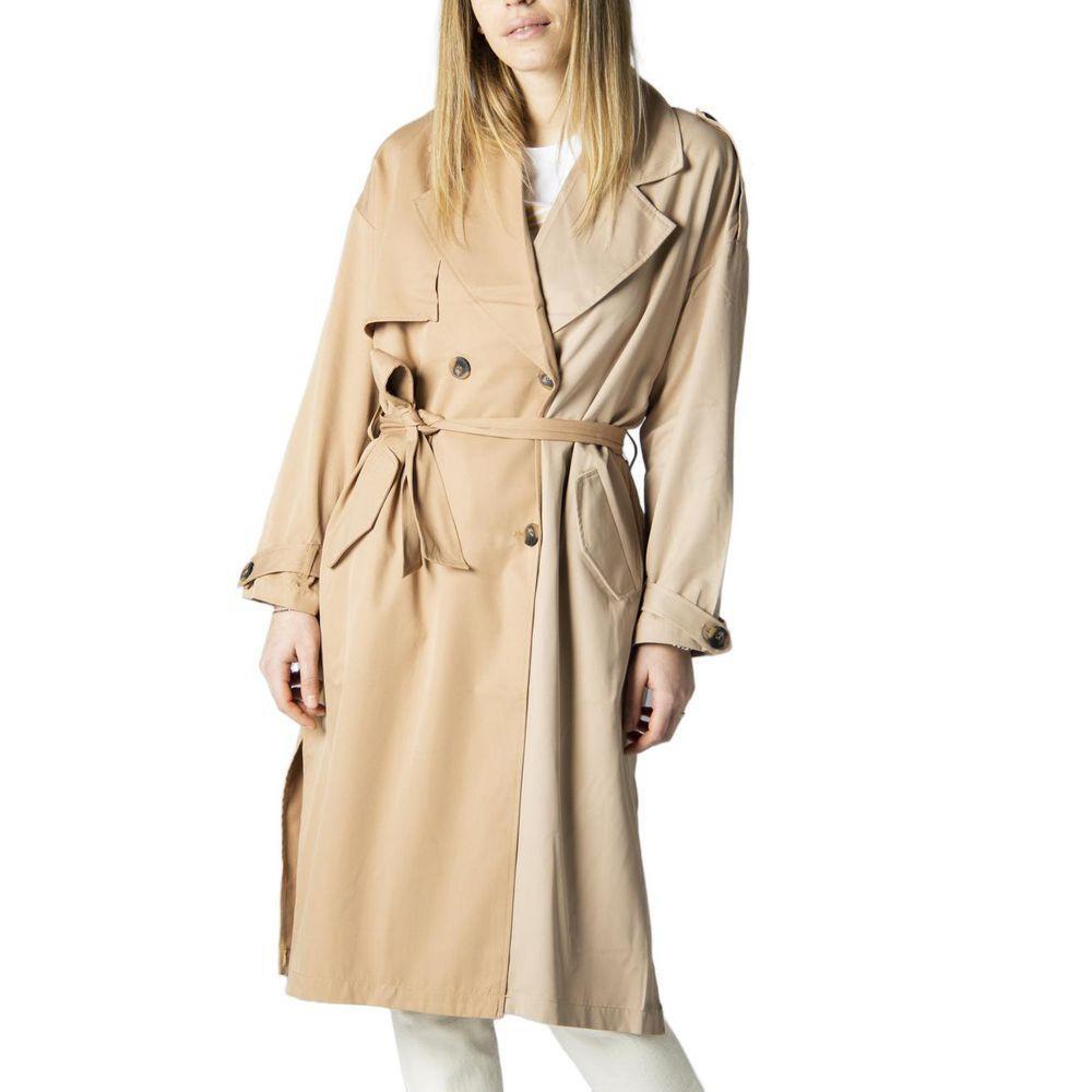 Only Beige Polyester Jackets & Coat ON-1374-L