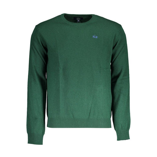 La Martina Green Wool Sweater